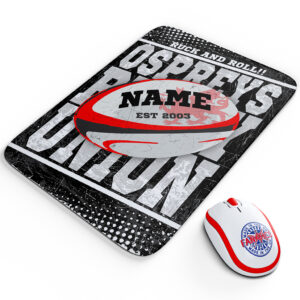 Personalised Ospreys Rugby Union Mouse Mat RP29
