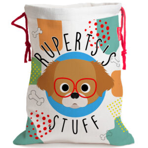Personalised Pekingse Dog Toy Storage Bag DS36