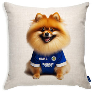 Leicester Football Pomeranian Dog Cushion Personalised Cover DFC303