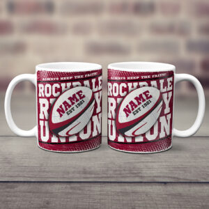 Personalised Rochdale RU Rugby League Mug RPM12