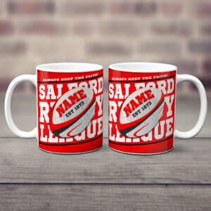 Personalised Salford Rugby League Mug RPM14