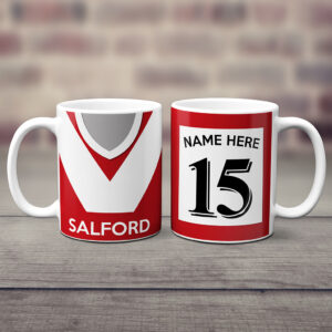 Personalised Salford Rugby League Mug RSM30