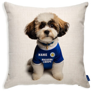 Leicester Football ShiPoo Dog Cushion Personalised Cover DFC307