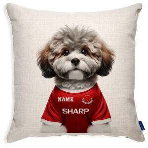 Manchester Football ShiPoo Dog Cushion Personalised Cover DFC463