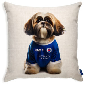 Glasgow Football Shih Tzu Dog Cushion Personalised Cover DFC254