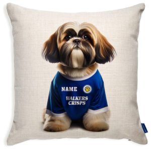 Leicester Football Shih Tzu Dog Cushion Personalised Cover DFC306