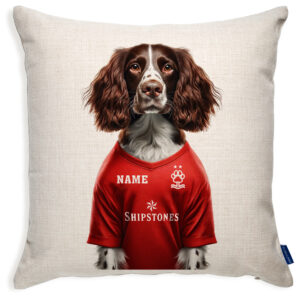 Nottingham Football Springer Spaniel Dog Cushion Personalised Cover DFC516