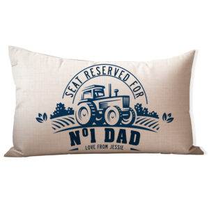 Personalised Father's Day Cushion Cover Tractor Dad LKC58