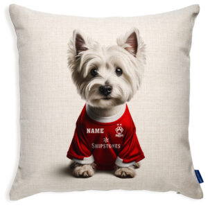 Nottingham Football Westie Dog Cushion Personalised Cover DFC519