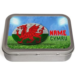Personalised Wales Rugby Tobacco Tin SH275