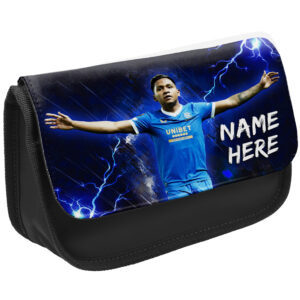 Personalised Alfredo Morelos Rangers Player Black Pencil Case NLP43