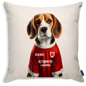 Liverpool Football Beagle Dog Cushion Personalised Cover DFC368