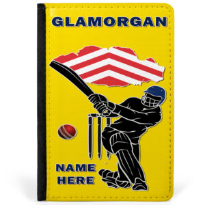 Personalised Glamorgan County Cricket Passport Case CRI04