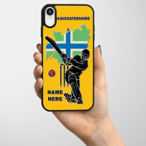 Personalised Gloucestershire Cricket Gel Phone Case CRI05