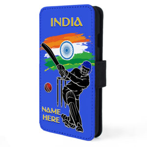Personalised India Cricket Flip Phone Case CRI22