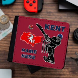 Personalised Kent County Cricket Wallet CRIW07