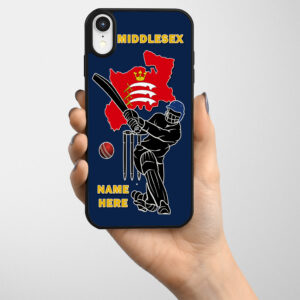 Personalised Middlesex Cricket Gel Phone Case CRI10