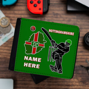 Personalised Nottinghamshire County Cricket Wallet CRIW12