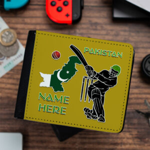 Personalised Pakistan Cricket Wallet CRIW24