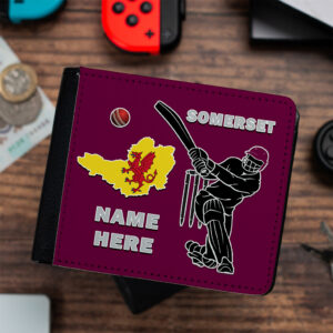 Personalised Somerset County Cricket Wallet CRIW14