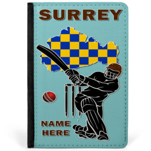 Personalised Surrey County Cricket Passport Case CRI15