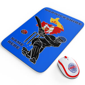 Personalised Warwickshire County Cricket Mouse Mat CRI17