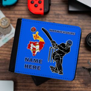 Personalised Warwickshire County Cricket Wallet CRIW17