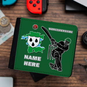 Personalised Worcestershire County Cricket Wallet CRIW18