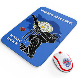Personalised Yorkshire County Cricket Mouse Mat CRI19