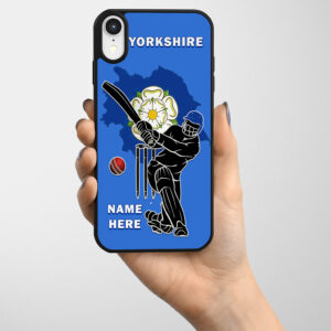 Personalised Yorkshire Cricket Gel Phone Case CRI19