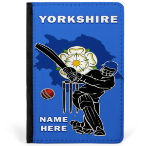 Personalised Yorkshire County Cricket Passport Case CRI19