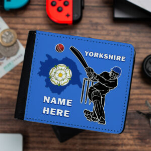 Personalised Yorkshire County Cricket Wallet CRIW19