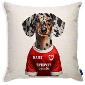 Liverpool Football Dapple Dachshund Dog Cushion Personalised Cover DFC388