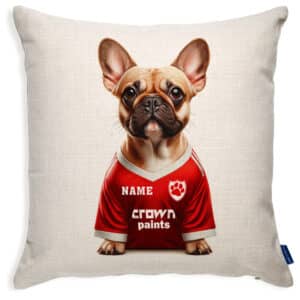 Liverpool Football Fawn Frenchie Dog Cushion Personalised Cover DFC396