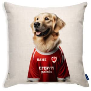 Liverpool Football Golden Retriever Dog Cushion Personalised Cover DFC399