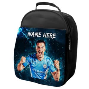 Personalised Jack Grealish Man City Football Black School Lunch Bag NL17