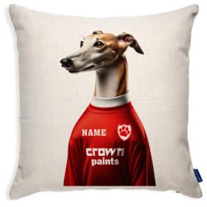 Liverpool Football Greyhound Dog Cushion Personalised Cover DFC401
