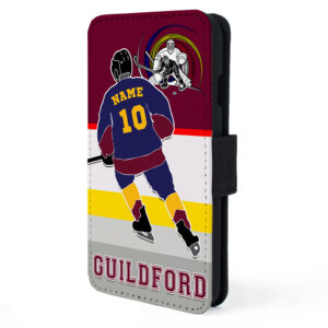 Personalised Guildford Flames Ice Hockey Flip Phone Case IH07