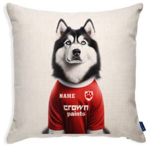 Liverpool Football Husky Dog Cushion Personalised Cover DFC402