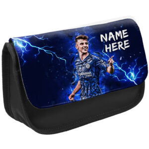 Personalised Mason Mount Chelsea Player Black Pencil Case NLP24