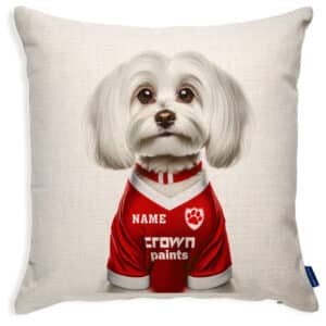 Liverpool Football Maltese Dog Cushion Personalised Cover DFC406