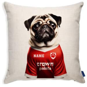 Liverpool Football Pug Dog Cushion Personalised Cover DFC408