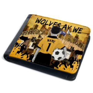 Personalised Wolves Football Boys Wallet CF61