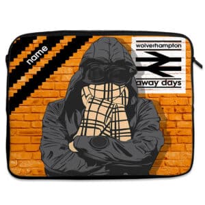 Personalised Wolves Football Laptop Sleeve iPad Case FCW67