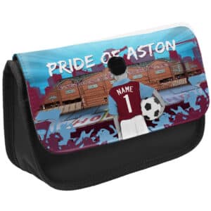 Personalised Aston Villa Kids Football Pencil Case CFP03