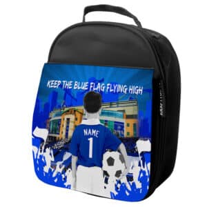 Personalised Chelsea Kids Football School Lunch Bag CF17