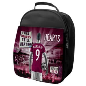 Personalised Hearts Football School Lunch Bag AF63