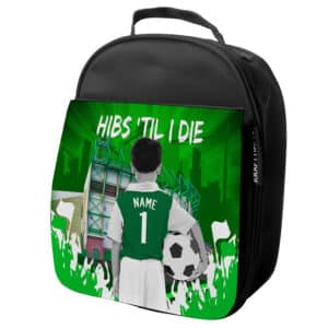 Personalised Hibernian Kids Football School Lunch Bag CF137