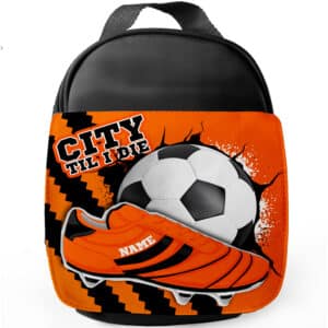 Personalised Hull City Football Boot School Lunch Bag FB29