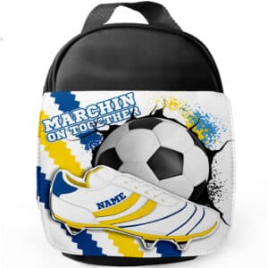 Personalised Leeds Football Boot School Lunch Bag FB31
